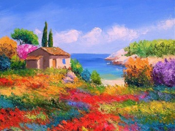 PLS09 beautiful landscape garden Oil Paintings